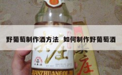 野葡萄制作酒方法  如何制作野葡萄酒
