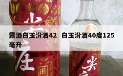露酒白玉汾酒42  白玉汾酒40度125毫升