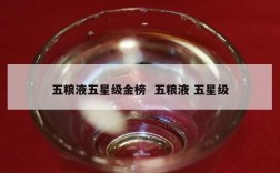 五粮液五星级金榜  五粮液 五星级