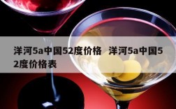 洋河5a中国52度价格  洋河5a中国52度价格表