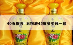 40五粮液  五粮液45度多少钱一箱