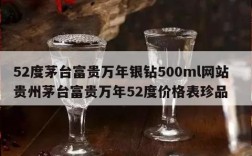 52度茅台富贵万年银钻500ml网站  贵州茅台富贵万年52度价格表珍品