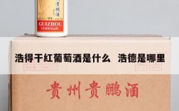 浩得干红葡萄酒是什么  浩德是哪里