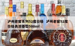 泸州老窖系列52度价格  泸州老窖52度价格表浓香型500ml
