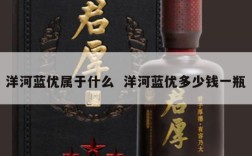 洋河蓝优属于什么  洋河蓝优多少钱一瓶