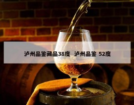 泸州品鉴藏品38度  泸州品鉴 52度