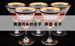 黄酒开头的名字  黄酒 名字