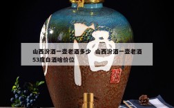 山西汾酒一壶老酒多少  山西汾酒一壶老酒53度白酒啥价位