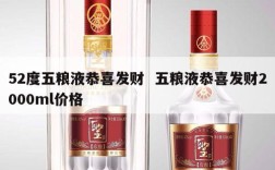 52度五粮液恭喜发财  五粮液恭喜发财2000ml价格