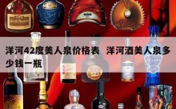 洋河42度美人泉价格表  洋河酒美人泉多少钱一瓶