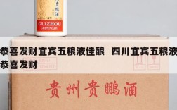 恭喜发财宜宾五粮液佳酿  四川宜宾五粮液恭喜发财