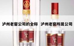 泸州老窖公司的全称  泸州老窖所属公司