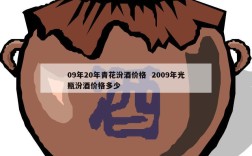 09年20年青花汾酒价格  2009年光瓶汾酒价格多少