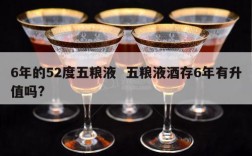 6年的52度五粮液  五粮液酒存6年有升值吗?