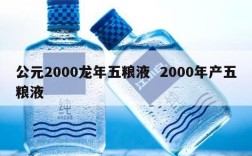 公元2000龙年五粮液  2000年产五粮液