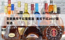至新美乐干红葡萄酒  美乐干红2017葡萄酒