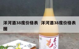 洋河酒38度价格表  洋河酒38度价格表图