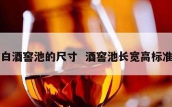 白酒窖池的尺寸  酒窖池长宽高标准