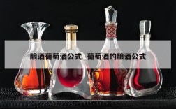 酿酒葡萄酒公式  葡萄酒的酿酒公式