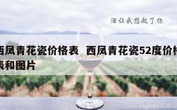 西凤青花瓷价格表  西凤青花瓷52度价格表和图片