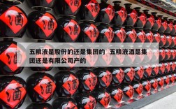 五粮液是股份的还是集团的  五粮液酒是集团还是有限公司产的