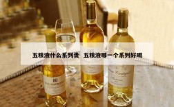 五粮液什么系列贵  五粮液哪一个系列好喝