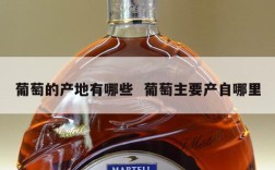 葡萄的产地有哪些  葡萄主要产自哪里
