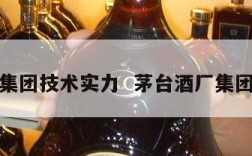 茅台集团技术实力  茅台酒厂集团技术