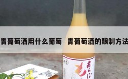 青葡萄酒用什么葡萄  青葡萄酒的酿制方法