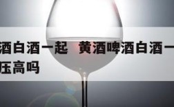 黄酒啤酒白酒一起  黄酒啤酒白酒一起喝会导致血压高吗