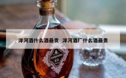 洋河酒什么酒最贵  洋河酒厂什么酒最贵