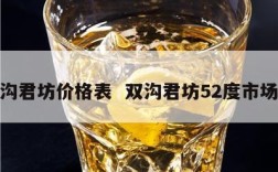 双沟君坊价格表  双沟君坊52度市场价