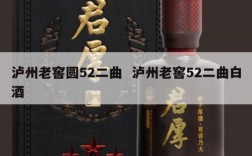 泸州老窖圆52二曲  泸州老窖52二曲白酒