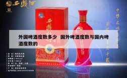 外国啤酒度数多少  国外啤酒度数与国内啤酒度数的