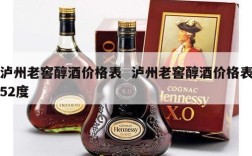泸州老窖醇酒价格表  泸州老窖醇酒价格表52度