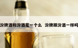 汾牌酒和汾酒是一个么  汾牌跟汾酒一样吗