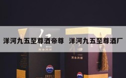 洋河九五至尊酒帝尊  洋河九五至尊酒厂