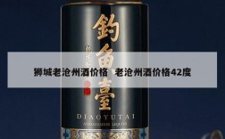 狮城老沧州酒价格  老沧州酒价格42度