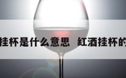 红酒挂杯是什么意思  红酒挂杯的原理