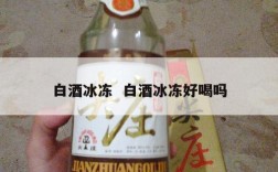 白酒冰冻  白酒冰冻好喝吗