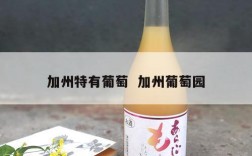 加州特有葡萄  加州葡萄园