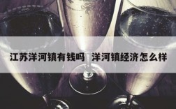 江苏洋河镇有钱吗  洋河镇经济怎么样