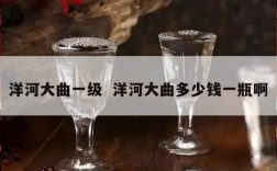 洋河大曲一级  洋河大曲多少钱一瓶啊