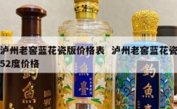 泸州老窖蓝花瓷版价格表  泸州老窖蓝花瓷52度价格
