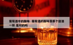 葡萄酒中的酸味  葡萄酒的酸味像那个甜酒一样 是对的吗