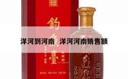 洋河到河南  洋河河南销售额