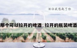 那个可以拉开的啤酒  拉开的瓶装啤酒