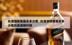 白酒酒精度最高多少度  白酒酒精度最高多少度抗美援朝时期