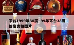 茅台1999年38度  99年茅台38度价格表和图片