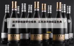 洋河御缘国梦价格表  江苏洋河御缘蓝色典藏